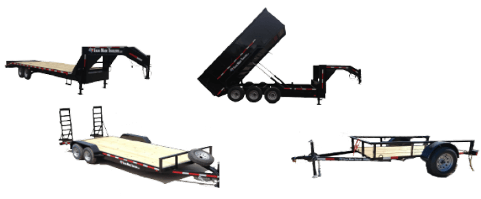 various small & medium duty trailers