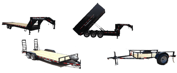 various small & medium duty trailers